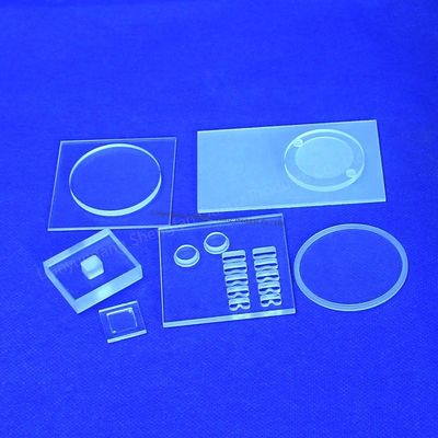 গুণ  Customized Transparent Uv Quartz Glass Plate For Viewport Glass কারখানা