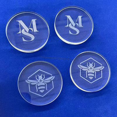 গুণ  Custom High Purity Fused Silica  High Resistant Quartz Glass Disc কারখানা