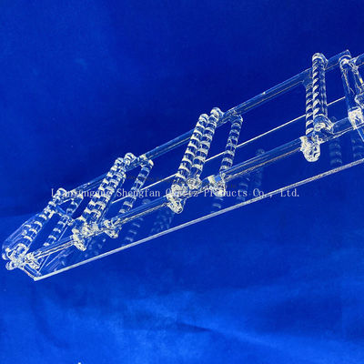 গুণ  High Purity Fused Silica Quartz Boat High Temperature Resistant Quartz Boat for Tube Furnace Laboratory Sintering কারখানা