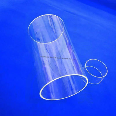গুণ  Clear Quartz Tube for Semiconductor and Optical Applications কারখানা