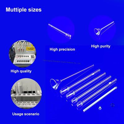 গুণ  High Temperature Resistant Quartz Glass BET Adsorption Tubes Corrosion Resistant Highly Transparent কারখানা