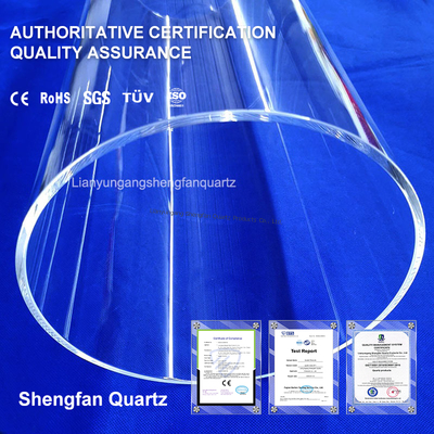 গুণ  High Temperature Heat Resistive Uv Quartz Tube Glass Sleeves Quartz Tubing For Furnace কারখানা