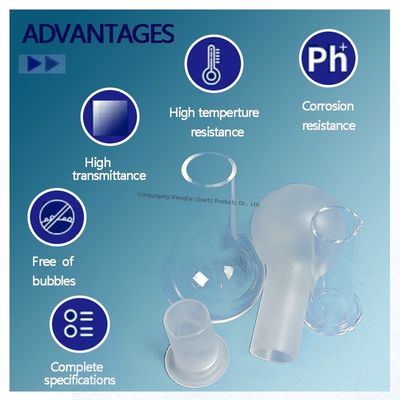 গুণ  Custom 50-5000ML Quartz Glass Round Bottom Long Neck Flask কারখানা