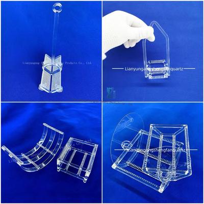 গুণ  High-temperature resistant transparent quartz glass tube quartz boat কারখানা