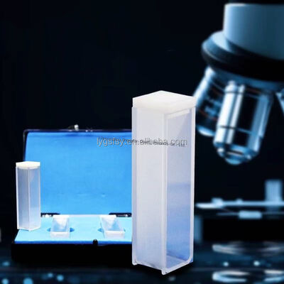 গুণ  High-temperature and Corrosion Resistant Quartz Glass Colorimeter Cuvette with 3.5ml Capacity কারখানা