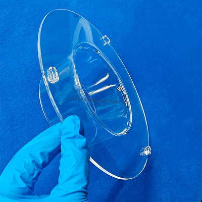 গুণ  Corrosion Resistance High Temperature Resistant Transparent Quartz Tube Flange Connected Quartz Glass Tube কারখানা