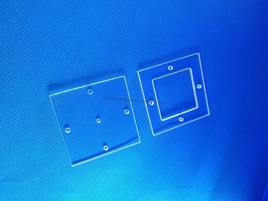 গুণ  Customized Quartz Glass Plate Quartz Glass Sheet for Fixing Test Tube Standard-Sized Holes Processing Plate কারখানা