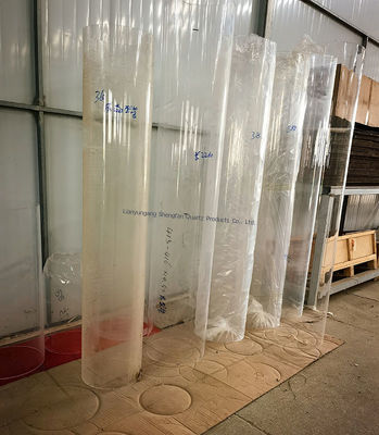 ভাল বৈদ্যুতিক নিরোধক এবং জারা প্রতিরোধের সাথে স্বচ্ছ উচ্চ ট্রান্সমিট্যান্স কোয়ার্টজ গ্লাস টিউব