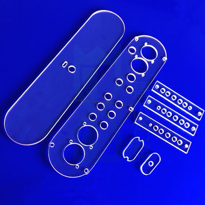 উত্পাদনকারী কাস্টম অপটিক্যাল ফিউজড কোয়ার্টজ গ্লাস প্লেট উচ্চ ট্রান্সমিট্যান্স সহ