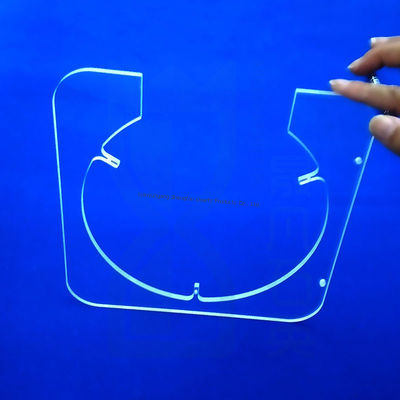 উত্পাদনকারী কাস্টম অপটিক্যাল ফিউজড কোয়ার্টজ গ্লাস প্লেট উচ্চ ট্রান্সমিট্যান্স সহ