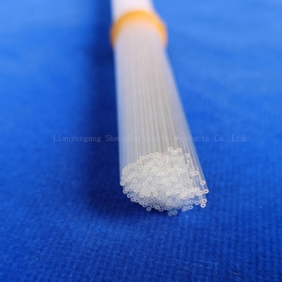 কারখানার কাস্টম স্বচ্ছ ছোট ব্যাসাকার কোয়ার্টজ ক্যাপিলারি উচ্চ তাপমাত্রা জারা প্রতিরোধী