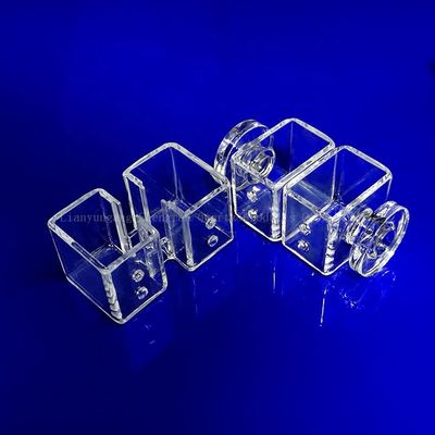 উচ্চ তাপমাত্রা পরীক্ষাগার ব্যবহারের জন্য উচ্চ ট্রান্সমিট্যান্স ক্ষয়-প্রতিরোধী কোয়ার্টজ গ্লাস প্লেট