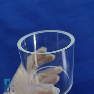 উচ্চ বিশুদ্ধতা SiO2 99.99% কোয়ার্টজ গ্লাস টিউব 1180°C এনিলেটিং পয়েন্ট এবং 1100°C প্রসার্য পয়েন্ট সঙ্গে শিল্প ব্যবহারের জন্য