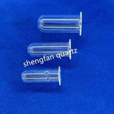 পেশাদারী কাস্টম এসিড এবং ক্ষার প্রতিরোধী স্বচ্ছ উচ্চ বিশুদ্ধতা কোয়ার্টজ পরীক্ষার টিউব