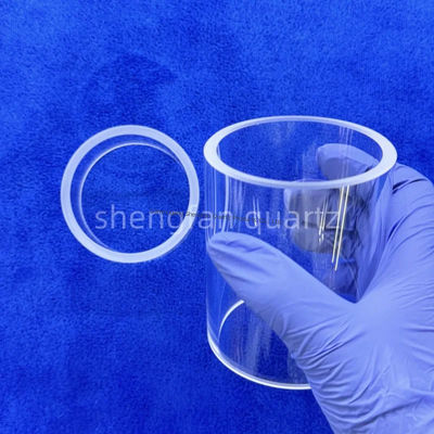 কাস্টমাইজযোগ্য উচ্চ বিশুদ্ধতা SIO2 99.99% 1200 °C পর্যন্ত তাপ প্রতিরোধের সঙ্গে ফসড কোয়ার্টজ গ্লাস টিউব