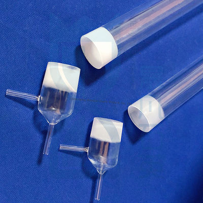 29/32 24/29 জয়েন্টের সাথে কাস্টম ফিউজড সিলিকা কোয়ার্টজ গ্লাস ফ্লাস্ক সমর্থন করুন