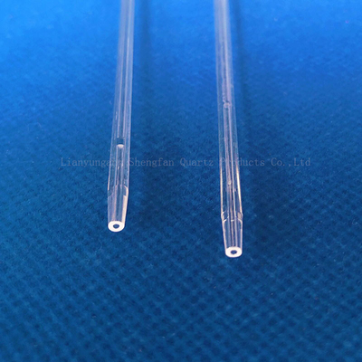 কারখানার কাস্টম উচ্চ তাপমাত্রা প্রতিরোধের 1mm-10mm ছোট ব্যাসাকার ক্যাপিলারি কোয়ার্টজ গ্লাস টিউব