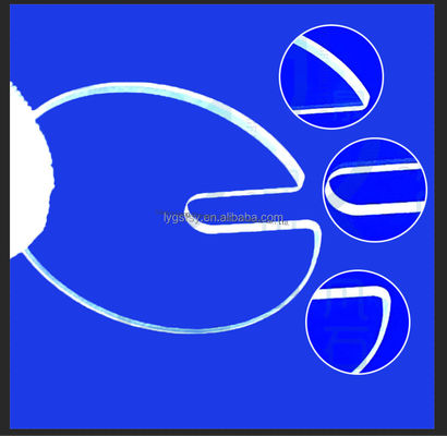 উচ্চ স্বচ্ছতা 99.99% বিশুদ্ধতাযুক্ত কোয়ার্টজ গ্লাস প্লেট, 1100℃ কার্যকারী তাপমাত্রা সহ