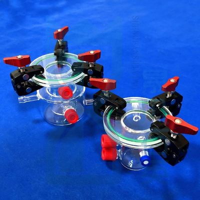 বিজ্ঞান পরীক্ষাগারের কাঁচের সরঞ্জামের জন্য কাস্টমাইজড ক্ষয়-প্রতিরোধী অত্যন্ত স্বচ্ছ ডাবল লেয়ার কোয়ার্টজ রিঅ্যাক্টর