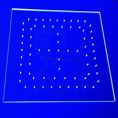 লেজার কাট কাস্টম উচ্চ স্বচ্ছতা JGS1 JGS2 JGS3 কোয়ার্টজ শীট UV LED পরিশোধকগুলির জন্য