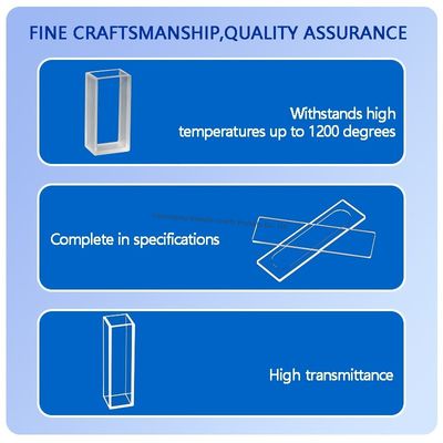 অপটিক্যাল ক্লিয়ার কোয়ার্টজ গ্লাস প্লেট যার SIO2>99.99% বিশুদ্ধতা, ১১৫০℃ কার্যকারী তাপমাত্রা এবং ±0.02মিমি সহনশীলতা