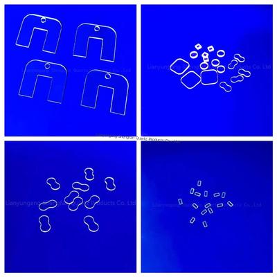 কাস্টম অপটিক্যাল ফিউজড কোয়ার্টজ গ্লাস শীট উচ্চ ট্রান্সমিটেন্স সহ