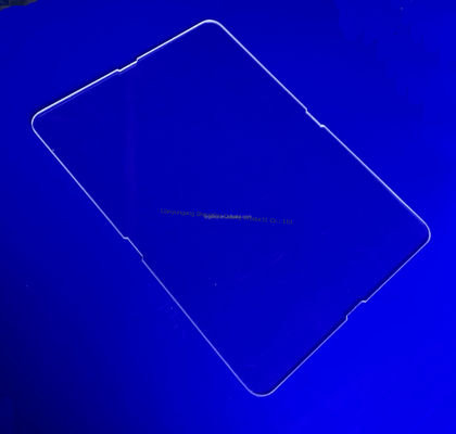 উচ্চ স্বচ্ছতা 92% হালকা ট্রান্সমিট্যান্স 1100 °C কাজের তাপমাত্রা এবং 99.99% SiO2 বিশুদ্ধতার সাথে কোয়ার্টজ গ্লাস প্লেট