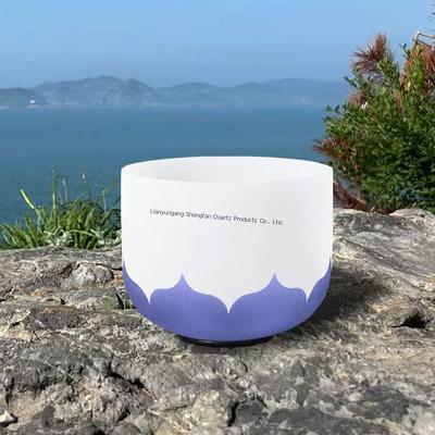 চক্র নিরাময় এবং ধ্যানের জন্য ডিজিটাল মিউজিক্যাল স্কেল সহ খাঁটি কোয়ার্টজ ক্রিস্টাল গানের বাটি সেট