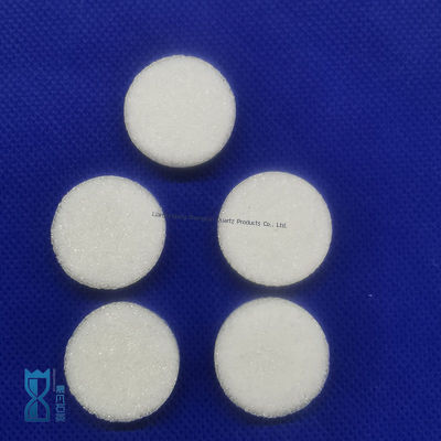 পরীক্ষাগার যন্ত্রের গ্যাস এবং তরল পরিস্রাবণ কোয়ার্টজ বালি কোর কোয়ার্টজ ফিল্টার ডিস্ক