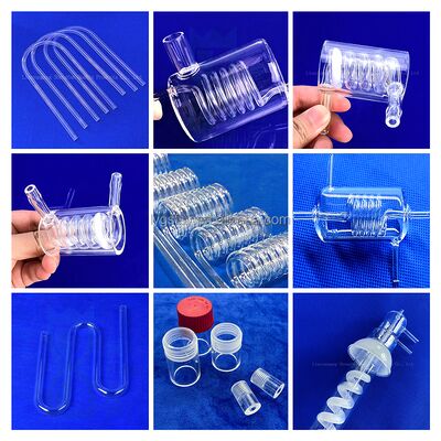 উচ্চ বিশুদ্ধতা 99.99% ক্ষয় প্রতিরোধী কোয়ার্টজ ফ্ল্যাঞ্জ টিউব বালি কোয়ার্টজ টিউব