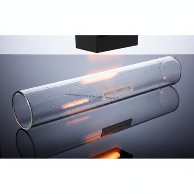 উচ্চ বিশুদ্ধতা SiO2>99.99% সহ কাস্টম লার্জ ডায়ামিটার হিট রেজিস্ট্যান্ট কোয়ার্টজ গ্লাস টিউব
