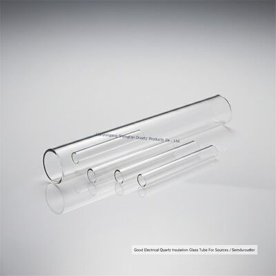 উত্স / সেমিকন্ডাক্টরের জন্য ভাল বৈদ্যুতিক কোয়ার্টজ নিরোধক গ্লাস টিউব