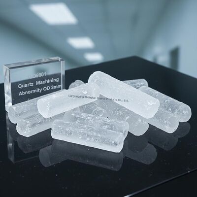 ISO9001 প্রত্যয়িত ৩ মিমি ওডি উচ্চ তাপমাত্রা প্রতিরোধী কোয়ার্টজ গ্লাস টিউব উচ্চ আলো প্রেরণ সহ