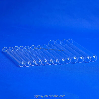 High Temperature Resistant Corrosion Resistant Quartz Glass Test Tube with 99.99% SiO2 Purity for Laboratory Use