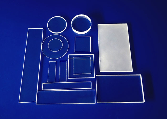 High Purity Clear Fused Quartz Plate with ±0.02mm Tolerance for UV Transmission