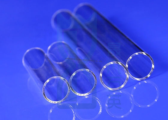 কাস্টম ব্যাসার্ধ সেমিকন্ডাক্টর কোয়ার্টজ টিউবিং ভাল বৈদ্যুতিক নিরোধক ক্ষয় প্রতিরোধী এবং উচ্চ আলোর ট্রান্সমিট্যান্স সঙ্গে