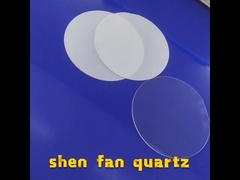 ক্লিয়ার স্টেপ ফিউজড কোয়ার্টজ প্লেট পলিশিং ট্রান্সপারেন্ট উইন্ডো নো এয়ার বাবল