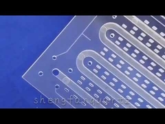 গলিত কোয়ার্টজ গ্লাস প্লেট স্বচ্ছ ফায়ার পলিশড কাস্টমাইজড লেজার বোরিং