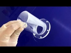 রাসায়নিক পাইপের জন্য বৃহৎ ব্যাস স্বচ্ছ কোয়ার্টজ টিউব ফ্ল্যাঞ্জ