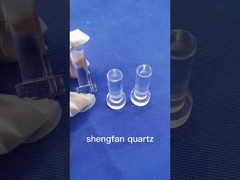 ল্যাবের জন্য ক্ষার প্রতিরোধের বিশুদ্ধ কোয়ার্টজ টেস্ট টিউব ক্লিয়ার গ্রাউন্ড জয়েন্ট মাউথ