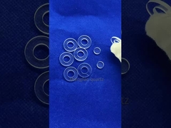 সিএনসি কাস্টম উচ্চ তাপমাত্রা প্রতিরোধী বৃত্তাকার বর্গক্ষেত্র punching এবং grooving কোয়ার্টজ গ্লাস অংশ