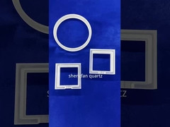 গর্ত সহ সেমিকন্ডাক্টর লেজার ড্রিলিং স্বচ্ছ কোয়ার্টজ গ্লাস প্লেট