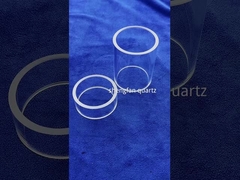 কারখানার কাস্টম কোয়ার্টজ গ্লাস পাইপ বড় ব্যাসার্ধ