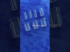 ক্লিয়ার কোয়ার্টজ টেস্ট টিউব কোয়ার্টজ গ্রিন্ট স্টপার সিল সহ দীর্ঘ স্থায়িত্ব