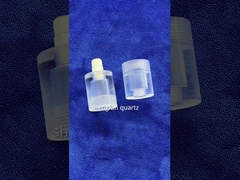 স্ক্রু থ্রেড উইন্ডিং ফিউজড সিলিকা কোয়ার্টজ গ্লাস টিউব রিং