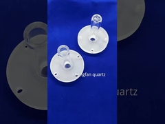 কাস্টম চাপ টেকসই কোয়ার্টজ হিটার টিউব উচ্চ স্বচ্ছ কোয়ার্টজ টিউব ভ্যাকুয়াম সিলড ফ্ল্যাঞ্জ