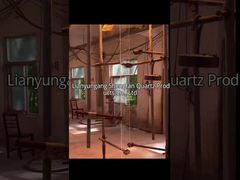 স্বচ্ছ কোয়ার্টজ ডিস্ক ভিউ গ্লাস শীট উচ্চ তাপমাত্রা প্রতিরোধের ডেমো দেখুন