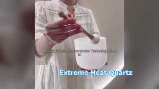 পরিষ্কার 99.99% কোয়ার্টজ ক্রিস্টাল গাওয়া বাউল শব্দ নিরাময় যন্ত্র