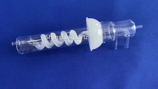 উচ্চ বিশুদ্ধতা 99.99% কোয়ার্টজ গ্লাস টিউব কারখানা কাস্টম উচ্চ তাপমাত্রা প্রতিরোধী সর্পিল টিউব