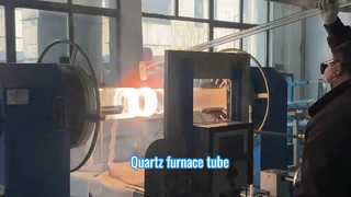 কারখানায় তৈরি বড়-ব্যাসের উচ্চ-তাপমাত্রা-প্রতিরোধী ফিউজড কোয়ার্টজ গ্লাস টিউব